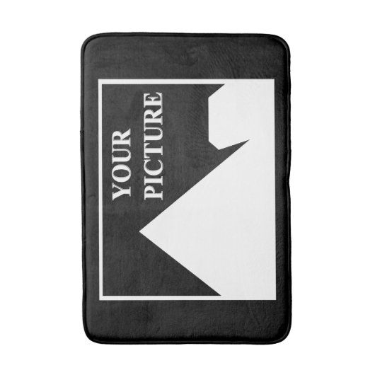 Moderne eenvoudige Creëer uw eigen bruiloft Afbeel Badmat (Voorkant Verticaal)