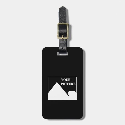 Moderne eenvoudige Creëer uw eigen bruiloft Afbeel Bagagelabel (Voorkant verticaal)