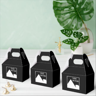 Moderne eenvoudige Creëer uw eigen bruiloft Afbeel Bedankdoosjes