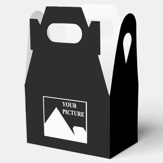 Moderne eenvoudige Creëer uw eigen bruiloft Afbeel Bedankdoosjes (Geopend)