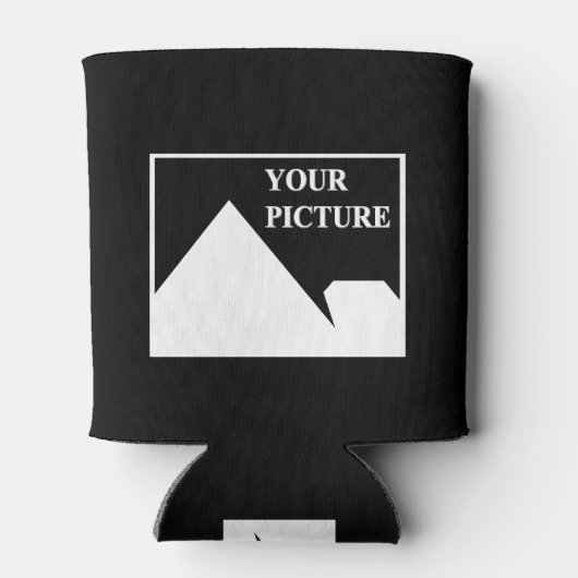 Moderne eenvoudige Creëer uw eigen bruiloft Afbeel Blikjeskoeler (Achterkant)