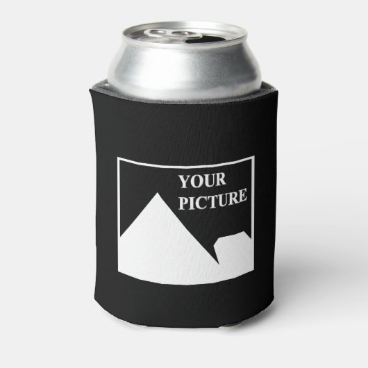 Moderne eenvoudige Creëer uw eigen bruiloft Afbeel Blikjeskoeler (Blikje Achterkant)