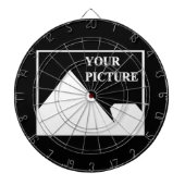 Moderne eenvoudige Creëer uw eigen bruiloft Afbeel Dartbord (Voorkant)