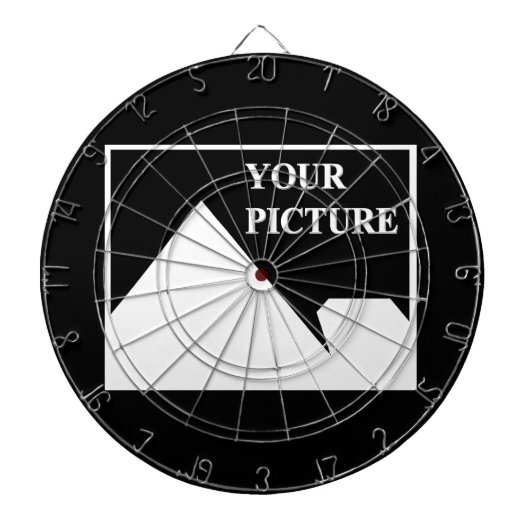 Moderne eenvoudige Creëer uw eigen bruiloft Afbeel Dartbord (Voorkant)