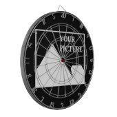 Moderne eenvoudige Creëer uw eigen bruiloft Afbeel Dartbord (Voorkant Links)