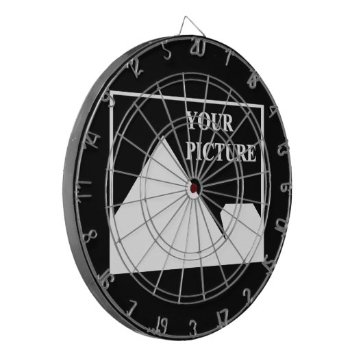 Moderne eenvoudige Creëer uw eigen bruiloft Afbeel Dartbord (Voorkant Links)
