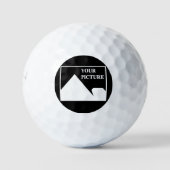 Moderne eenvoudige Creëer uw eigen bruiloft Afbeel Golfballen (Voorkant)