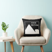 Moderne eenvoudige Creëer uw eigen bruiloft Afbeel Kussen (Stoel)