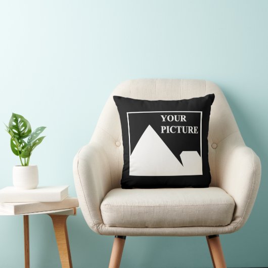 Moderne eenvoudige Creëer uw eigen bruiloft Afbeel Kussen (Stoel)