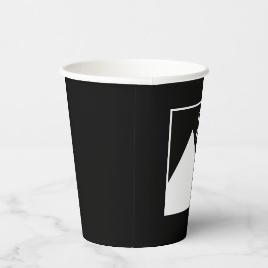 Moderne eenvoudige Creëer uw eigen bruiloft Afbeel Papieren Bekers (Rechts)