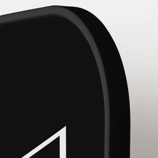 Moderne eenvoudige Creëer uw eigen bruiloft Afbeel Pickleball Paddle (Links Detail)