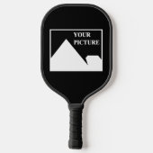 Moderne eenvoudige Creëer uw eigen bruiloft Afbeel Pickleball Paddle (Achterkant)