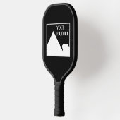 Moderne eenvoudige Creëer uw eigen bruiloft Afbeel Pickleball Paddle (Links)