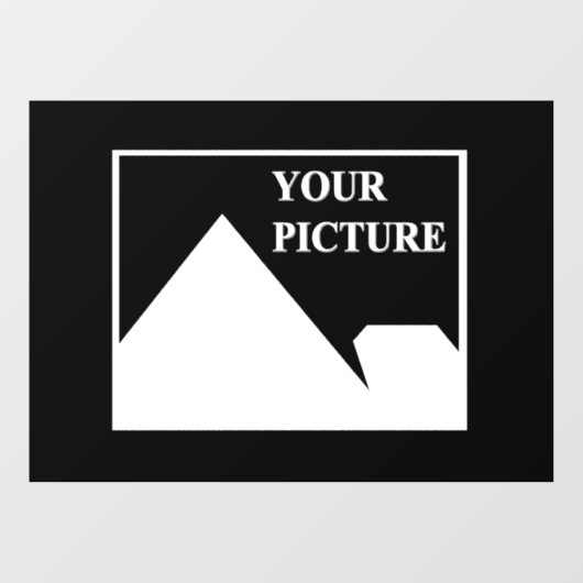 Moderne eenvoudige Creëer uw eigen bruiloft Afbeel Raamsticker (Vel)