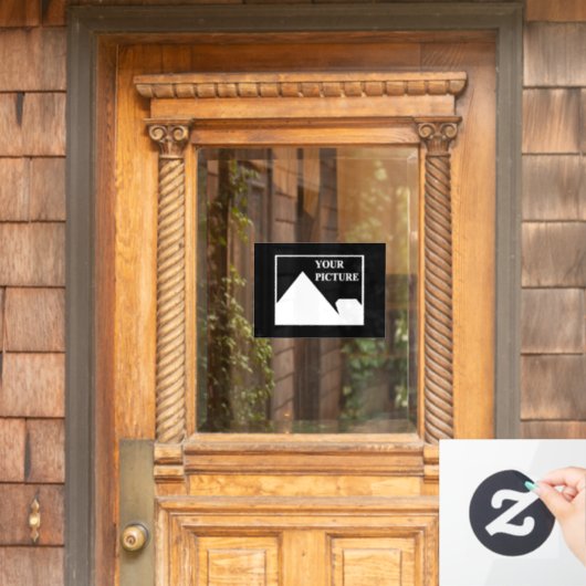 Moderne eenvoudige Creëer uw eigen bruiloft Afbeel Raamsticker (Huis Deur)