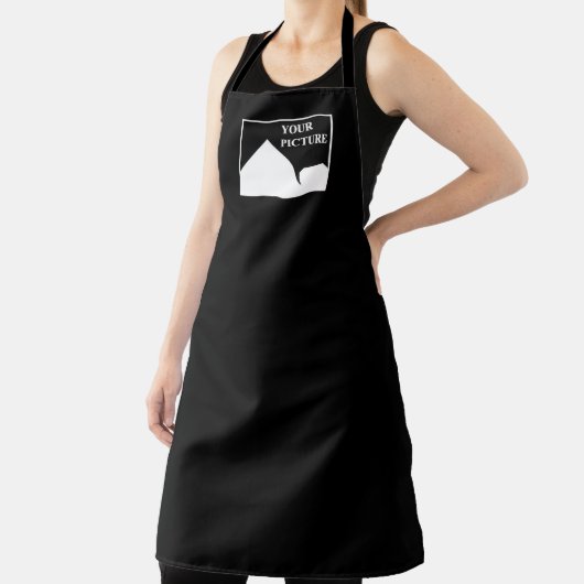 Moderne eenvoudige Creëer uw eigen bruiloft Afbeel Schort (Insitu)