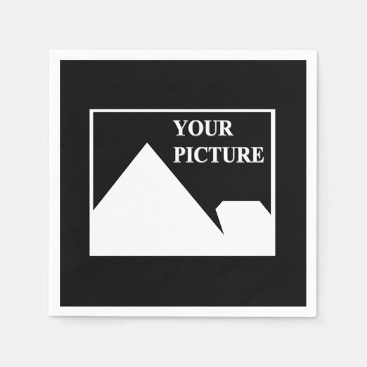 Moderne eenvoudige Creëer uw eigen bruiloft Afbeel Servet (Voorkant)