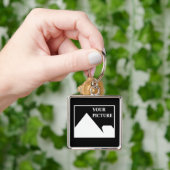 Moderne eenvoudige Creëer uw eigen bruiloft Afbeel Sleutelhanger (Hand)