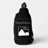 Moderne eenvoudige Creëer uw eigen bruiloft Afbeel Sling Bag (Voorkant)