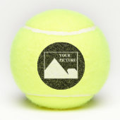 Moderne eenvoudige Creëer uw eigen bruiloft Afbeel Tennisballen (Achterkant)