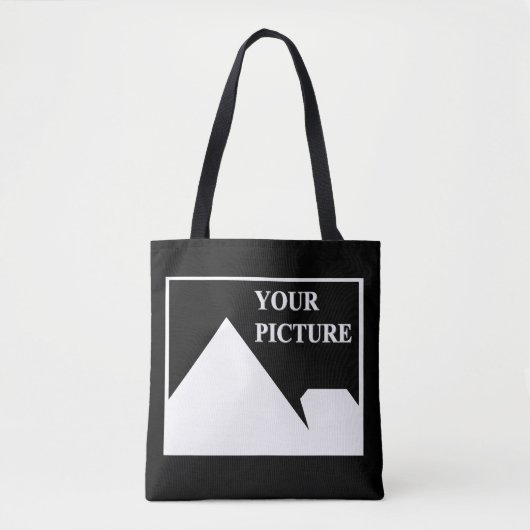 Moderne eenvoudige Creëer uw eigen bruiloft Afbeel Tote Bag (Voorkant)