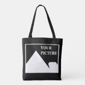 Moderne eenvoudige Creëer uw eigen bruiloft Afbeel Tote Bag (Achterkant)