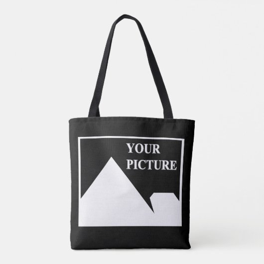 Moderne eenvoudige Creëer uw eigen bruiloft Afbeel Tote Bag (Achterkant)