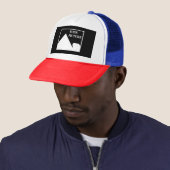 Moderne eenvoudige Creëer uw eigen bruiloft Afbeel Trucker Pet (In situ)