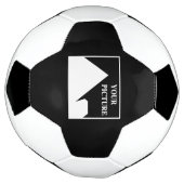 Moderne eenvoudige Creëer uw eigen bruiloft Afbeel Voetbal (Gedraaid)