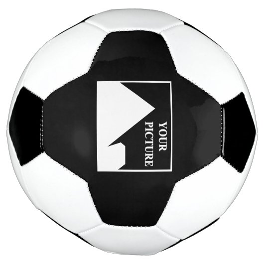 Moderne eenvoudige Creëer uw eigen bruiloft Afbeel Voetbal (Gedraaid)