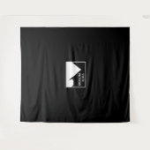 Moderne eenvoudige Creëer uw eigen bruiloft Afbeel Wandkleed (Voorkant (horizontaal))