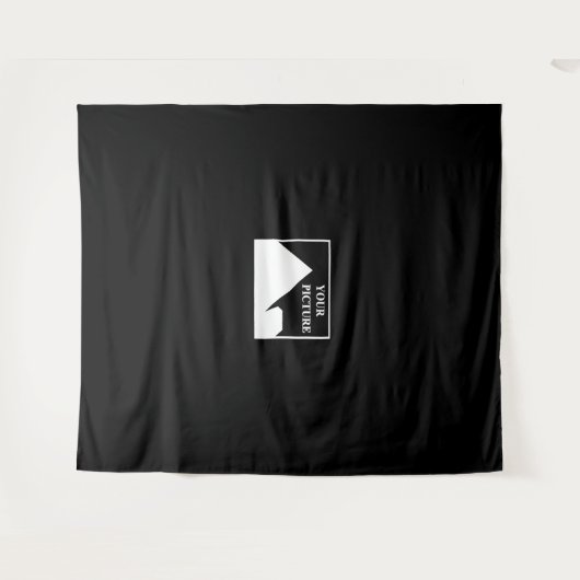 Moderne eenvoudige Creëer uw eigen bruiloft Afbeel Wandkleed (Voorkant (horizontaal))