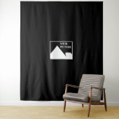 Moderne eenvoudige Creëer uw eigen bruiloft Afbeel Wandkleed (In situ)