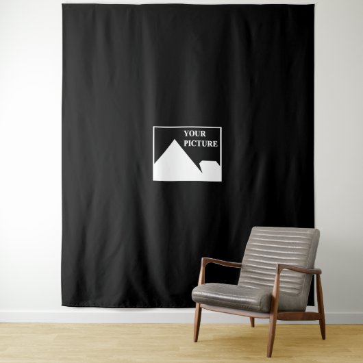 Moderne eenvoudige Creëer uw eigen bruiloft Afbeel Wandkleed (In situ)