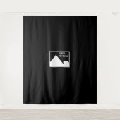 Moderne eenvoudige Creëer uw eigen bruiloft Afbeel Wandkleed (Voorkant)