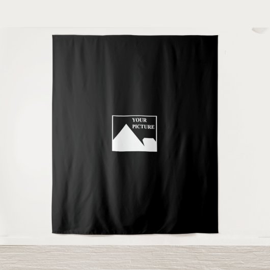 Moderne eenvoudige Creëer uw eigen bruiloft Afbeel Wandkleed (Voorkant)