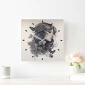 Moderne eenvoudige Creëer Uw eigen vierkante wandk Vierkante Klok (Huis)