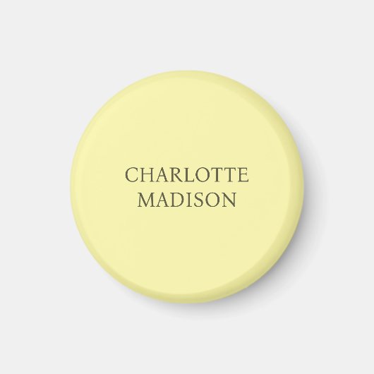 Moderne Eenvoudige Crème Trendy Minimalistische Ge Magneet (Voorkant)