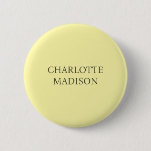 Moderne Eenvoudige Crème Trendy Minimalistische Ge Ronde Button 5,7 Cm