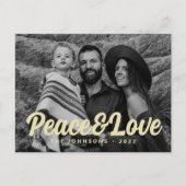 Moderne Eenvoudige cursieve scriptbrochure Foto Feestdagenkaart (Voorkant)