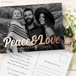 Moderne Eenvoudige cursieve scriptbrochure Foto Folie Feestdagen Briefkaart