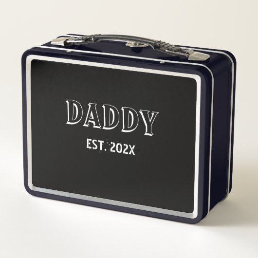 Moderne Eenvoudige Daddy Est Jaar Bold Typography (Achterkant)