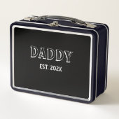 Moderne Eenvoudige Daddy Est Jaar Bold Typography (Voorkant)