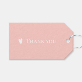 Moderne, eenvoudige dank u cadeaulabel