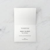 Moderne Eenvoudige Dankjewel Baby geboorteaankondi Bedankkaart (Binnen)