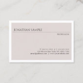 Moderne, eenvoudige design elegante professionele  visitekaartje (Voorkant)