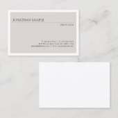 Moderne, eenvoudige design elegante professionele  visitekaartje (Voorkant / Achterkant)