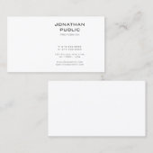 Moderne, eenvoudige design elegante Sjabloon Profe Visitekaartje (Voorkant / Achterkant)