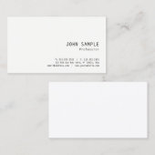 Moderne, eenvoudige design professionele elegante  visitekaartje (Voorkant / Achterkant)