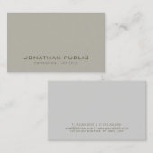 Moderne, eenvoudige design professionele elegante  visitekaartje (Voorkant / Achterkant)